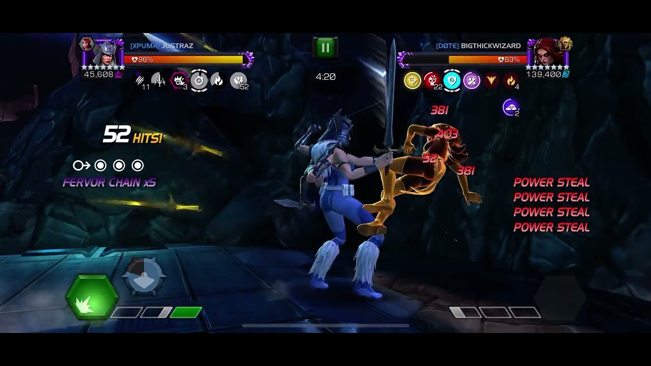 Spiral vs node 49 Dark Phoenix easy fight