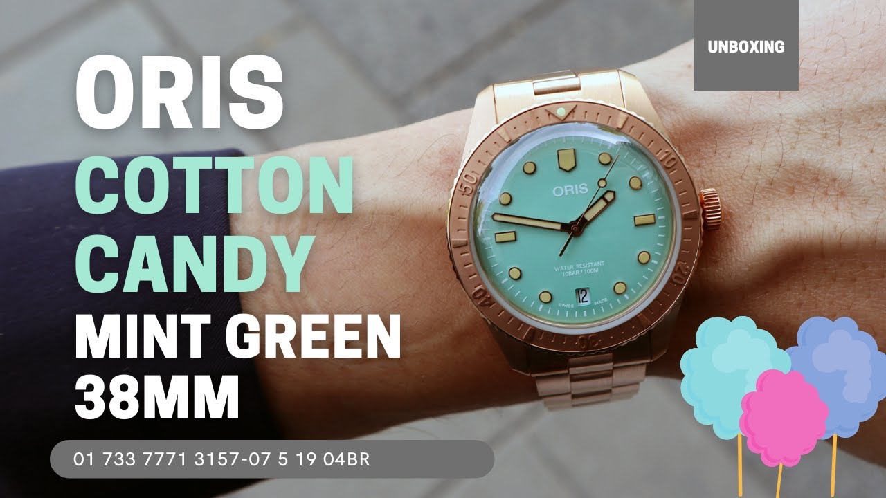 Unboxing Oris Divers Sixty-Five Cotton Candy Mint Green