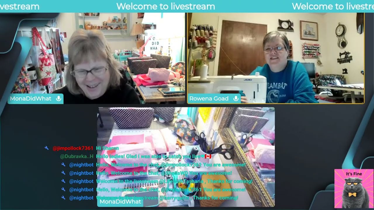 Sew What Friday with Rowena sewing Boxy Bags and Tote Bags