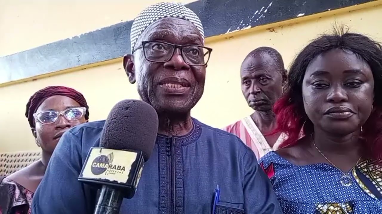 CANDIDATE HON. AMADOU SANNEH SPEAKS TO THE MEDIA AFTER HIS INTERVIEW