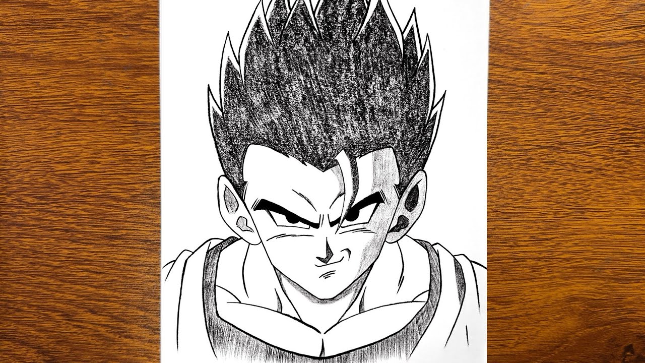How to Draw Gohan (Dragon Ball) - Step by Step Tutorial | Anime Drawing Easy