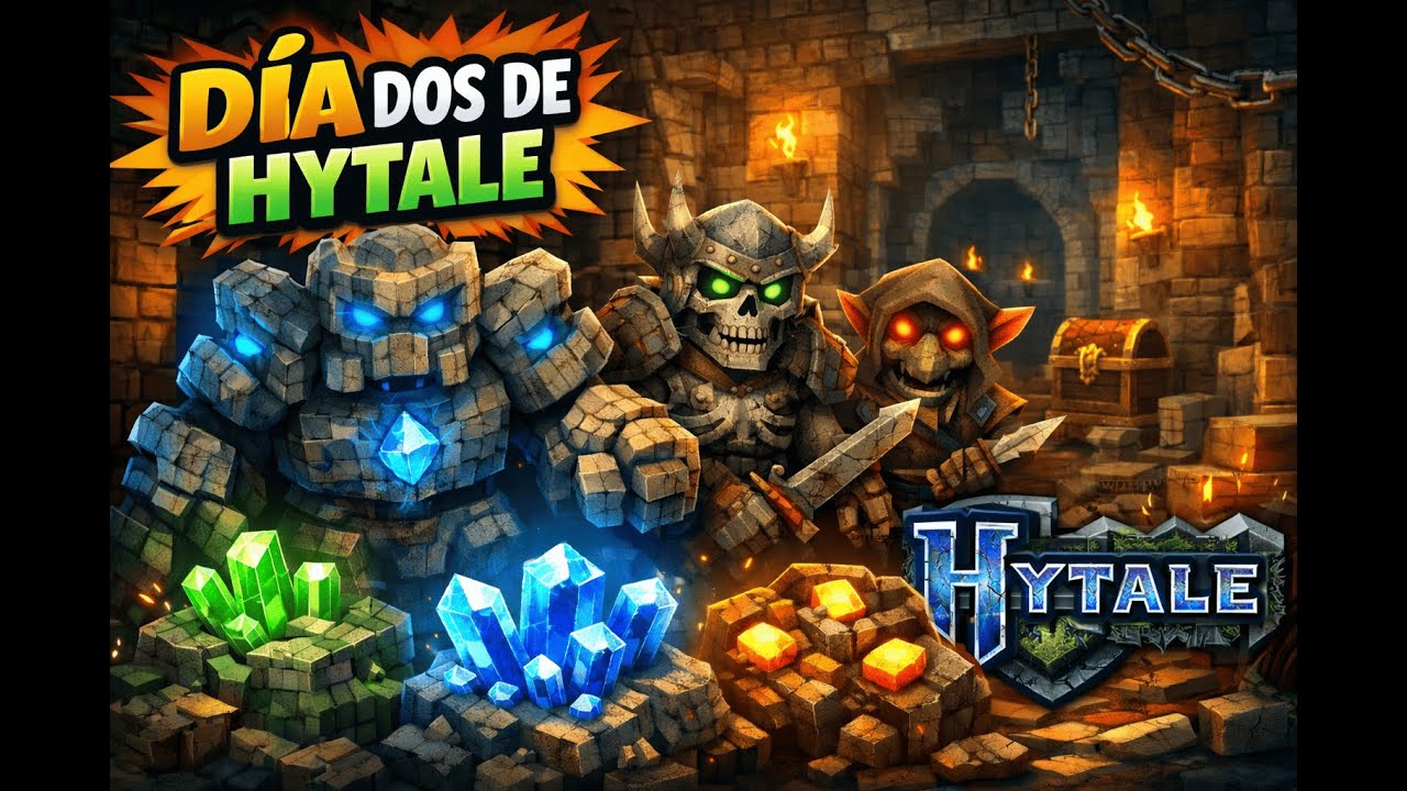 UNA DUNGEON CHETADA?  DIA 2 DE HYTALE