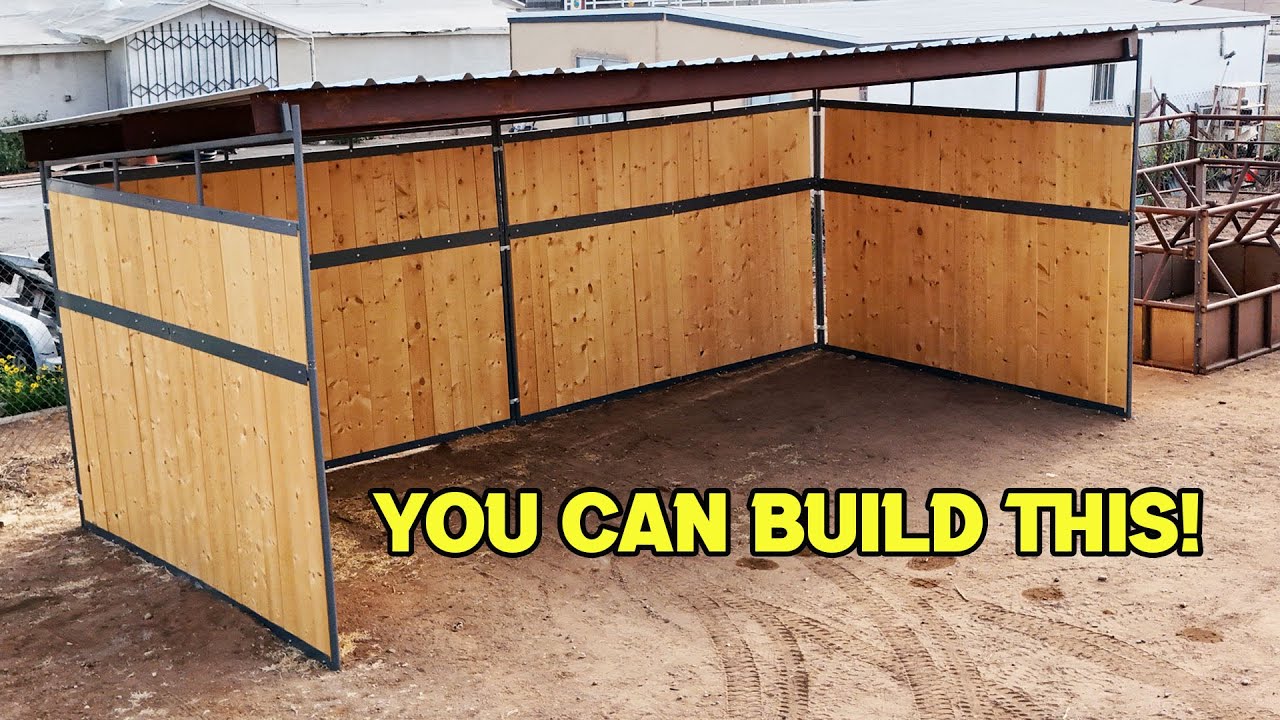 Build a DIY Loafing Shed Without Welding....