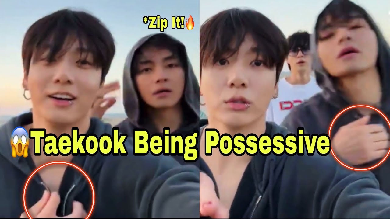 V Tells Jungkook to Zip Up?! Possessive Taekook Moment 😳🔥