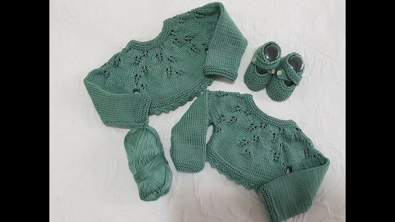 PASO A PASO JERSEY PARA BEBÉ DE 0 A 3 MESES REALIZADO A DOS AGUJAS