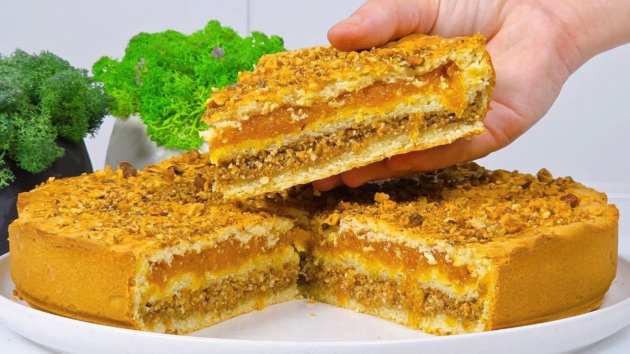 Пеку Этот ПИРОГ Через ДЕНЬ!! НЕВЕРОЯТНОГО ВКУСА ДВУХСЛОЙНЫЙ Пирог с ОРЕХАМИ