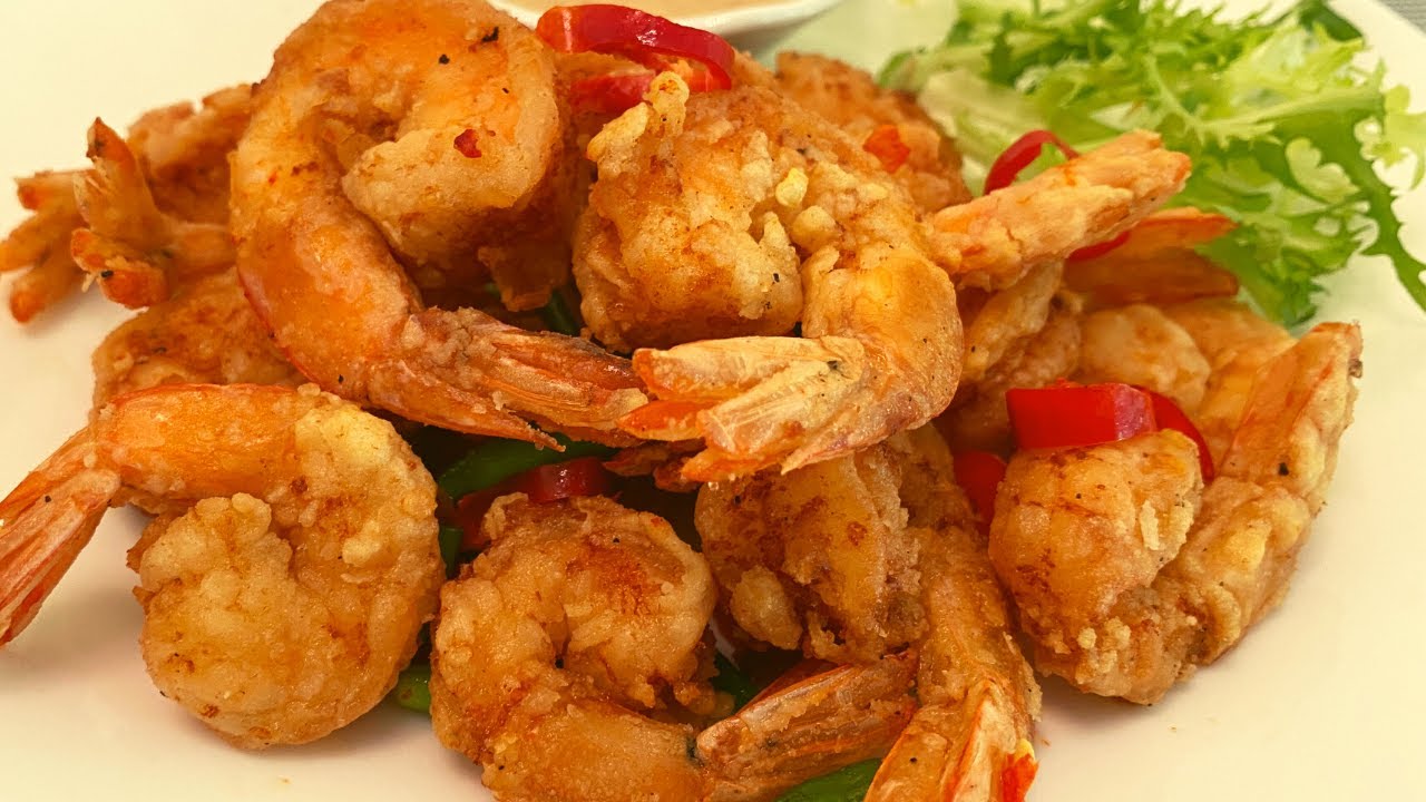 Salt and Pepper Shrimps - របៀបធ្វើបង្គាបំពងស្រួយ