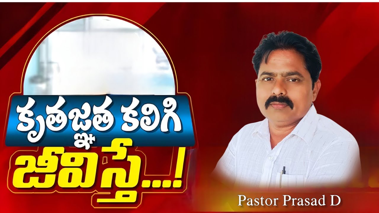 కృతజ్ఞత కలిగి జీవిస్తే...