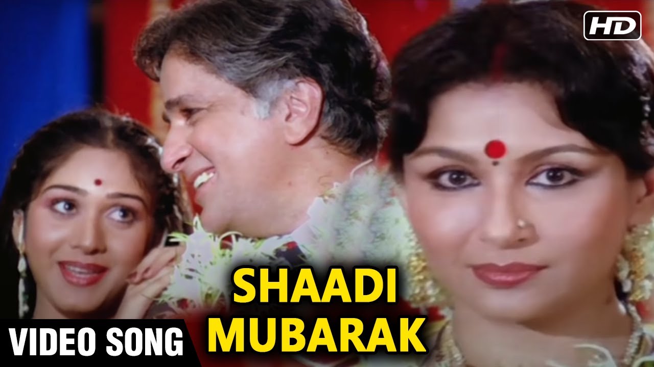 Shaadi Mubarak - Video Song | Swati | Alka Yagnik | Madhuri Dixit, Meenakshi Seshadri, Shashi Kapoor