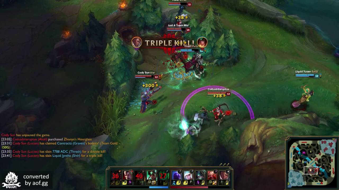 Pentakill by Cody Sun (Challenger I) as Lucian on NA