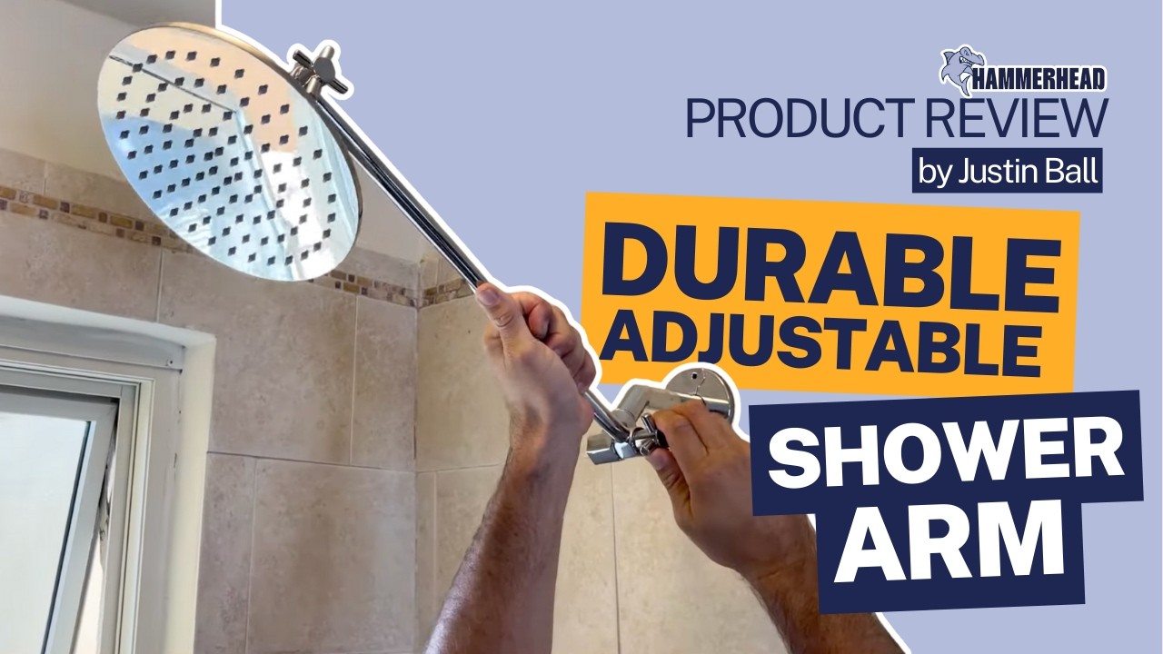 How to Adjust the Height of Your Shower with a Durable Adjustable Shower Arm by HammerHead Showers