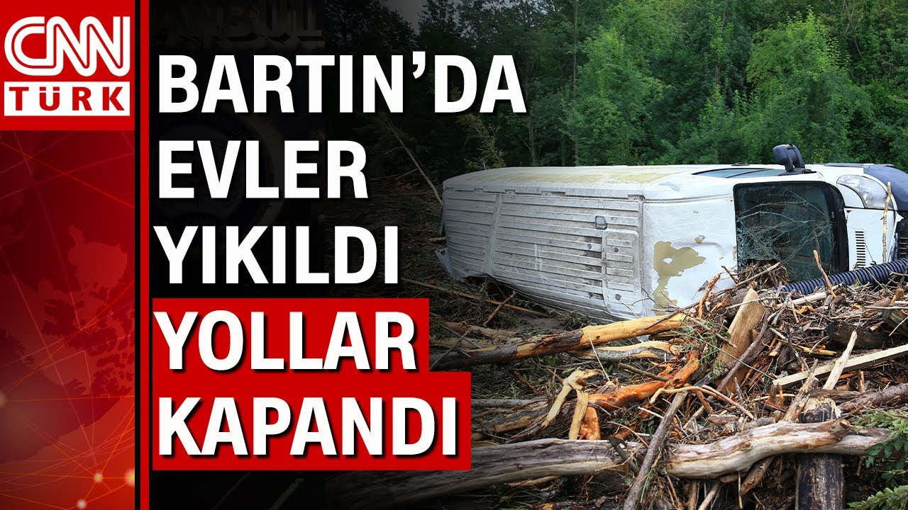Bartın'da yaşanan sel felaketinin ardından korkunç görüntüler!