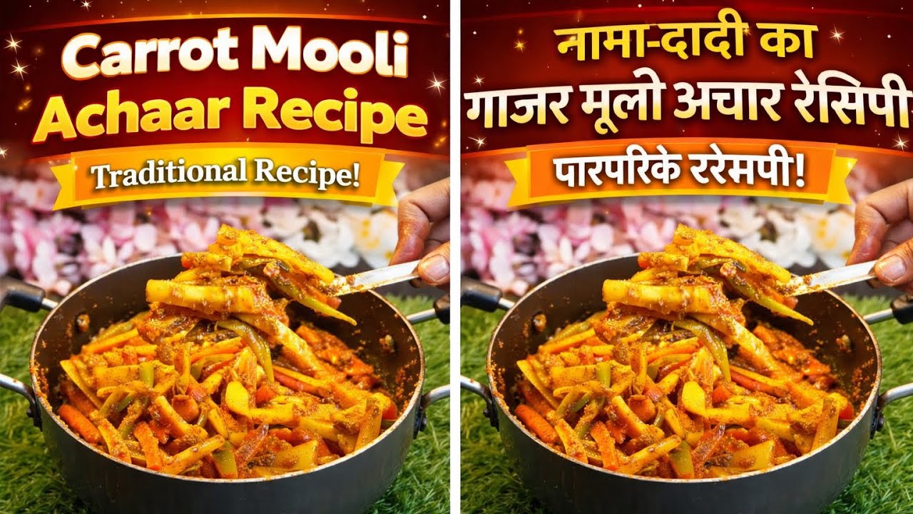 नानी-दादी का गाजर मूली अचार रेसिपी | Carrot Mooli Achaar Recipe #trending #achaarrecipe #homemade 