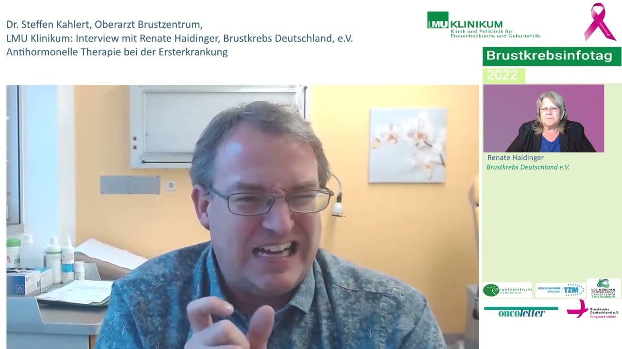 Renate Haidinger im Interview mit Dr. Steffen Kahlert: Antihormonelle Therapie bei der Ersterkra...