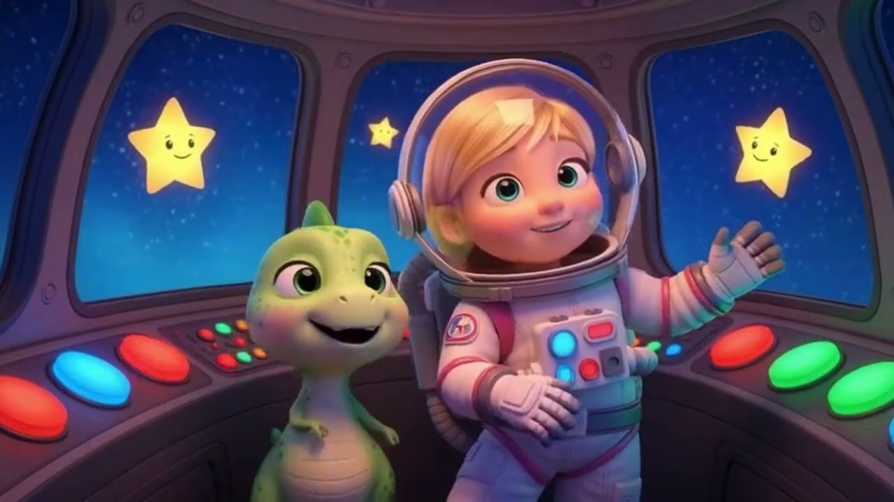 Baby Dino’s Magic Rocket 🚀🦖 | Kids Song