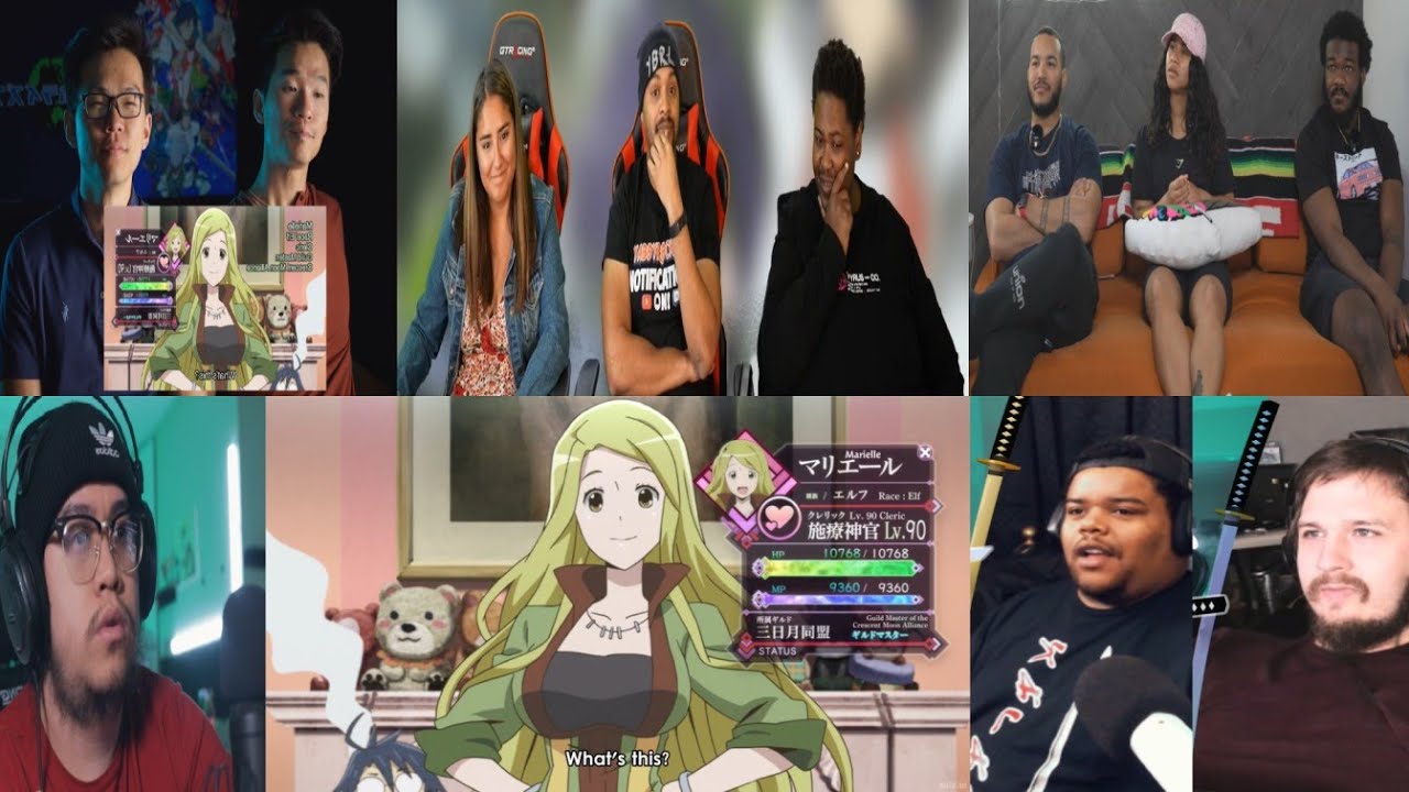 LOG HORIZON EPISODE 1 REACTION MASHUP!!