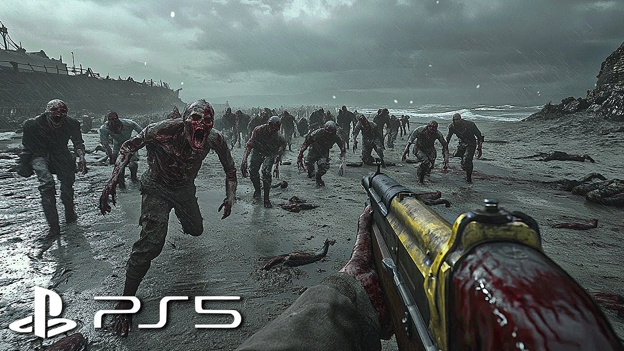 WW2 ZOMBIES: THE DARKEST SHORE GAMEPLAY! (NO COMMENTARY)