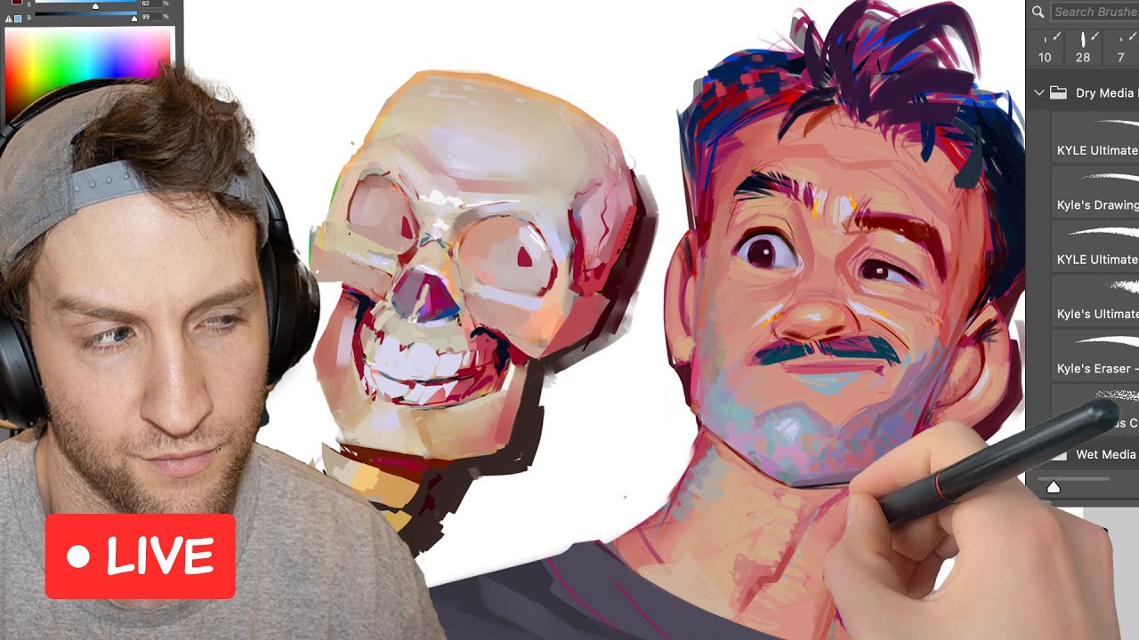 Stylized Art Study Fun Times - Painting Vibrant Colours!