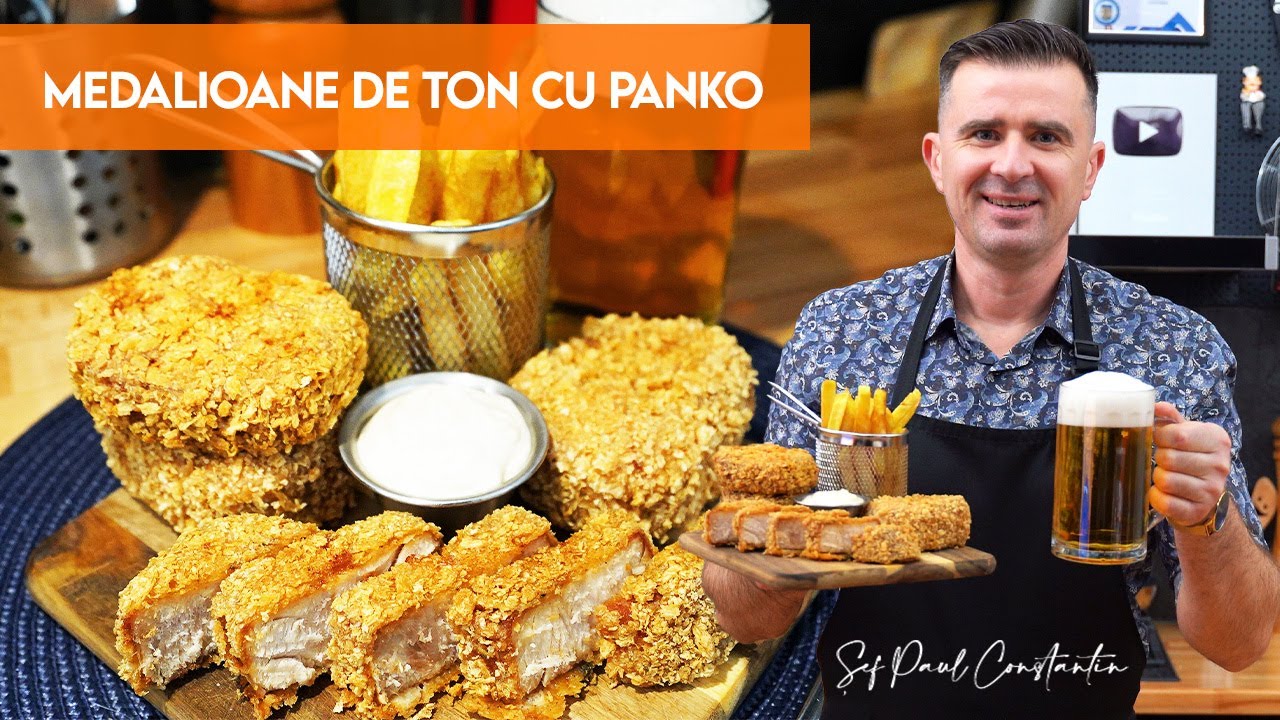 🐟🍟 Medalioane de ton &icirc;n crustă crocantă:  Fish & Chips la alt nivel 🍽️ Șef Paul Constantin