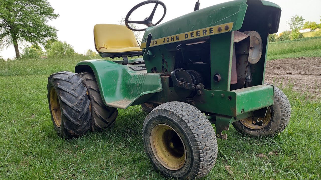 устраивая дуэли на 1972 john deere 110