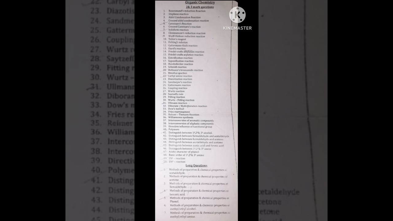 Chemistry  Most  Important Selective Type Questions For CHSE Odisha 12th Science 2026