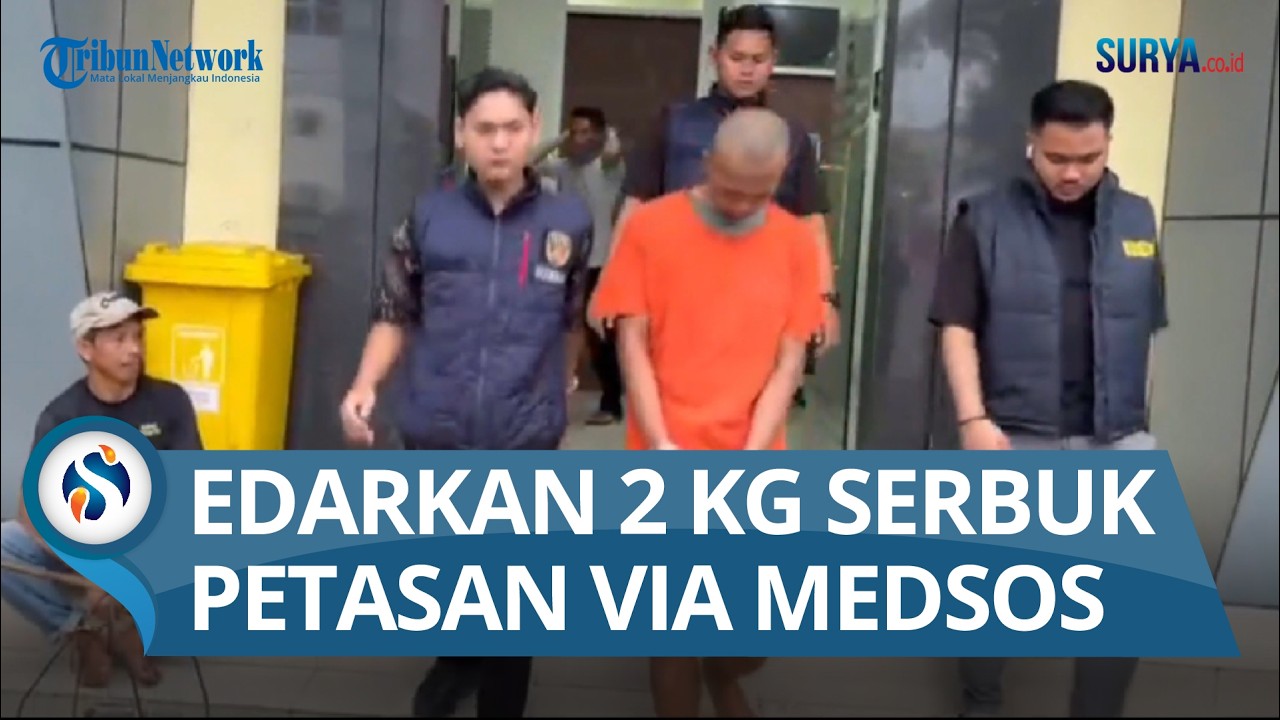 Pemuda Trenggalek Ditangkap Satreskrim Polres Gresik Edarkan 2 Kg Serbuk Petasan di Menganti
