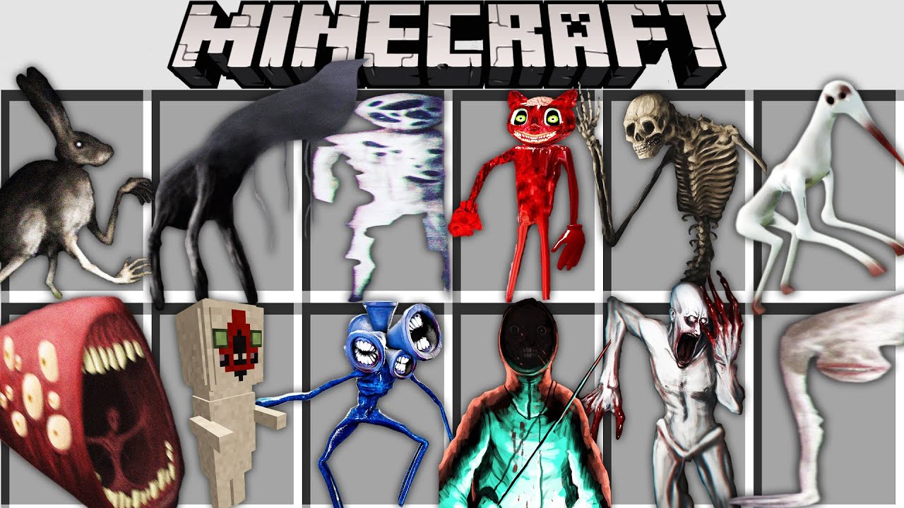 МОД НА ВСЕХ НОВЫХ SCP МОНСТРОВ ТРЕВОРА ХЕНДЕРСОНА В МАЙНКРАФТ БИТВА SIREN HEAD ВСЕ ВИДЫ MINECRAFT