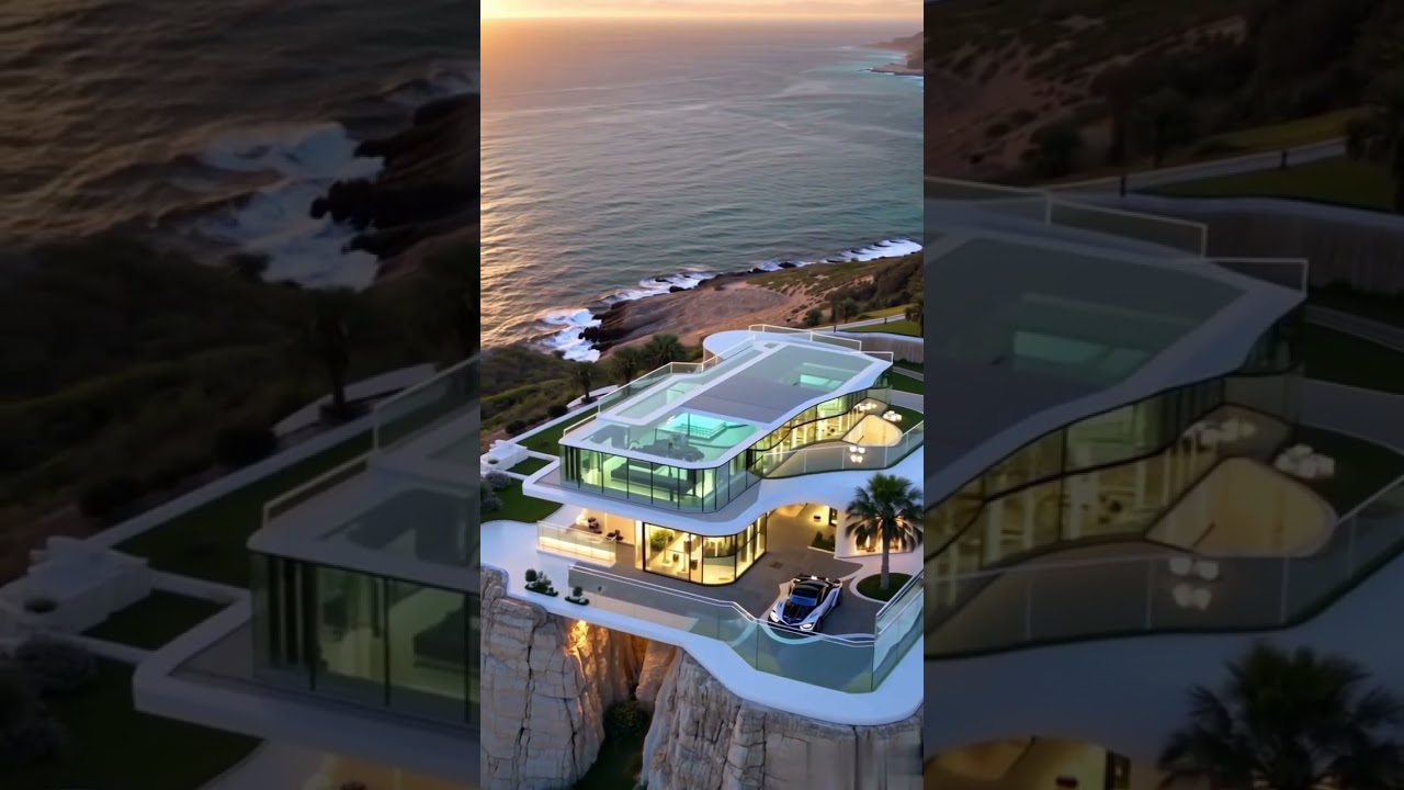 Cliffside Luxury Mansion of the Future 🌅🏡 | Unreal Ocean View + Floating Pool!