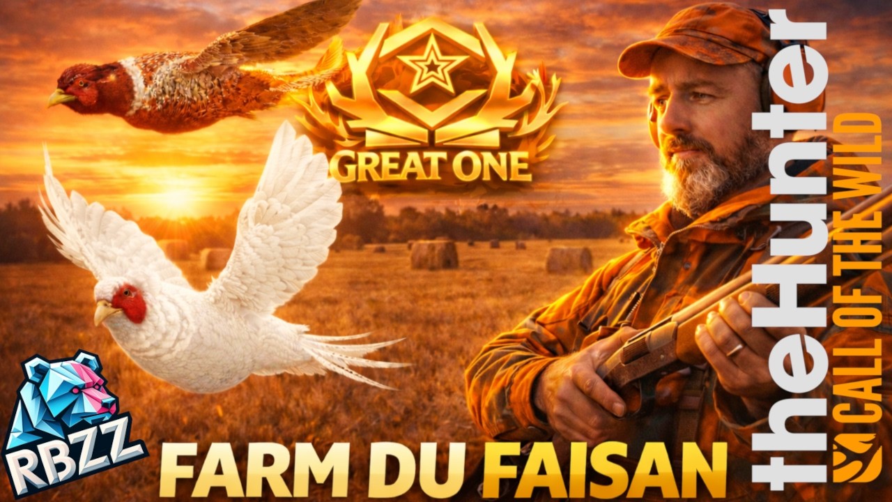 UN FAISAN ALBINOS SUR MON FARM DU GREAT ONE THE HUNTER CALL OF THE WILD