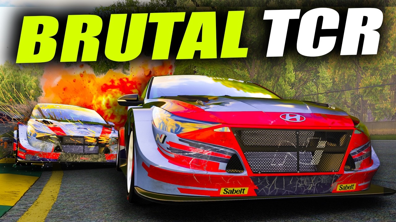 От первого места до последнего... и обратно? Гонка Assetto Corsa LFM TCR на трассе Road Atlanta.