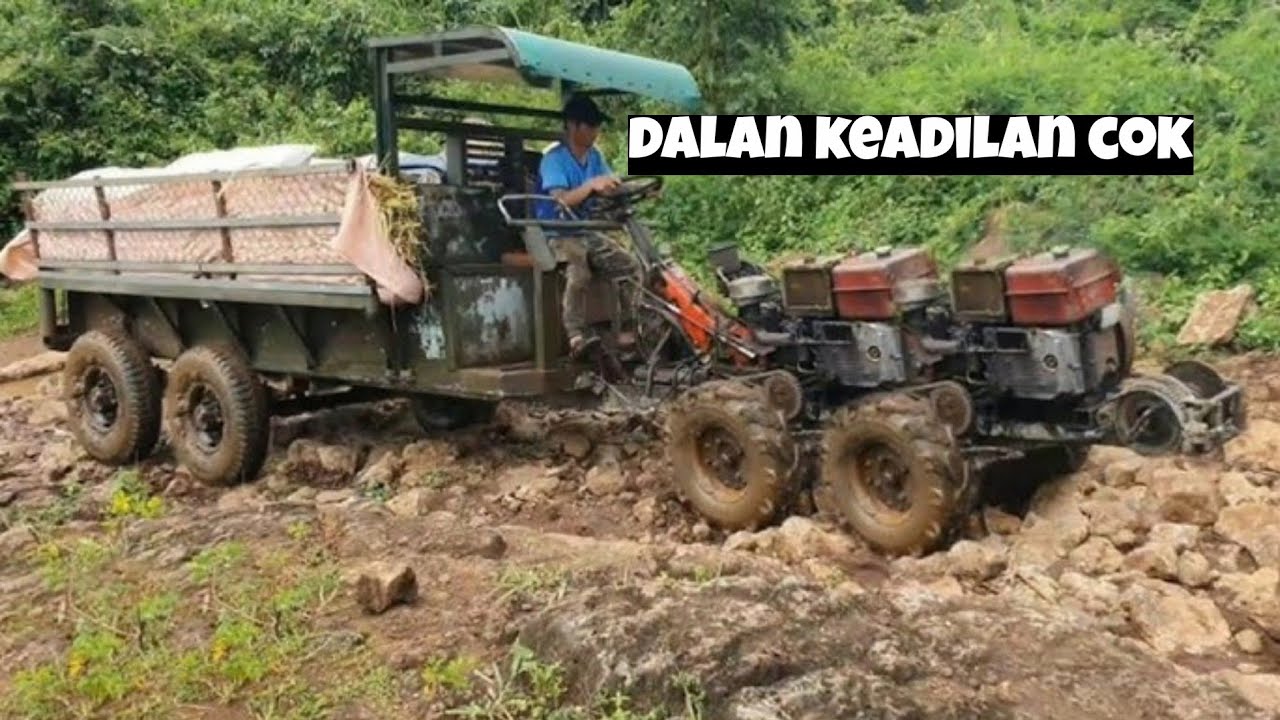 transporting tractor transporting full