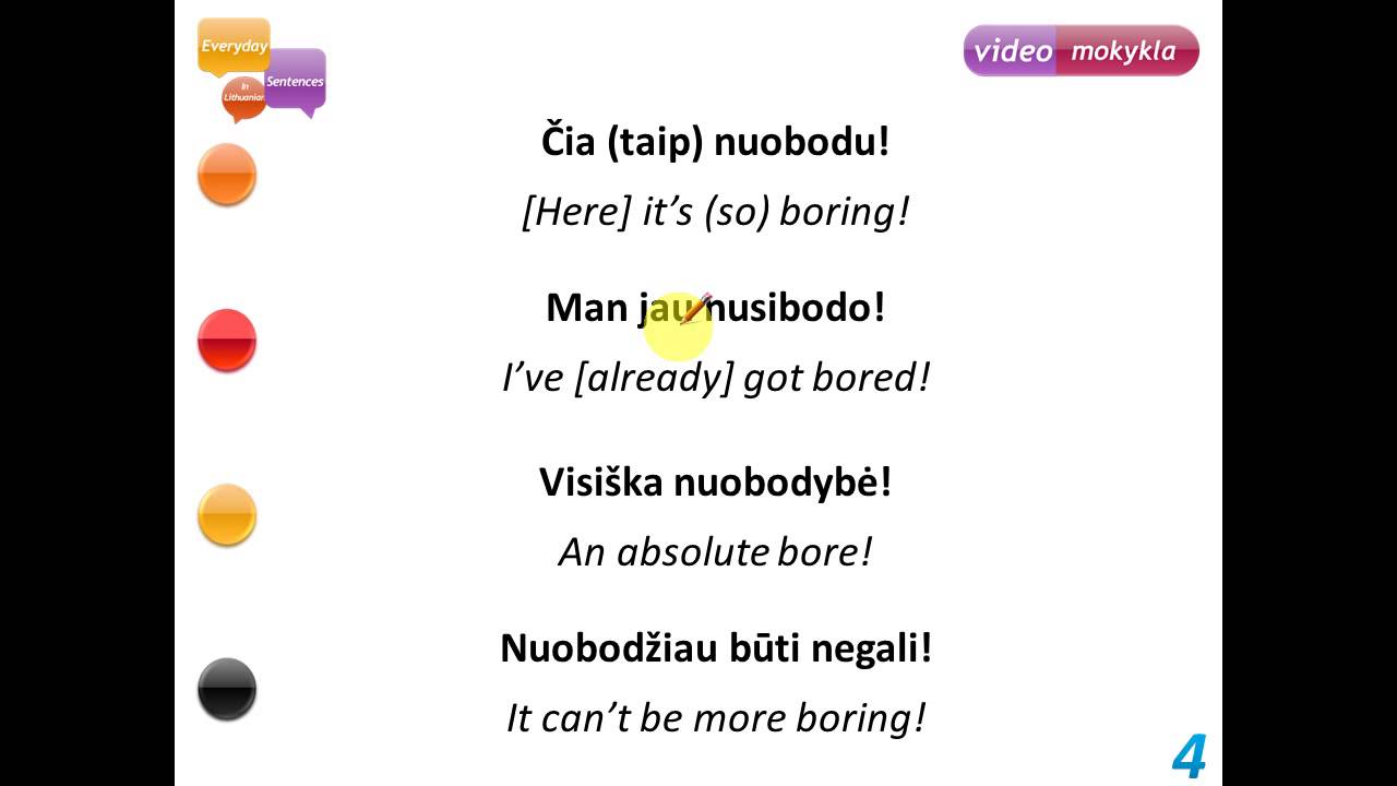 Lithuanian Basics Lesson 10. Feelings - Everyday Sentences in Lithuanian