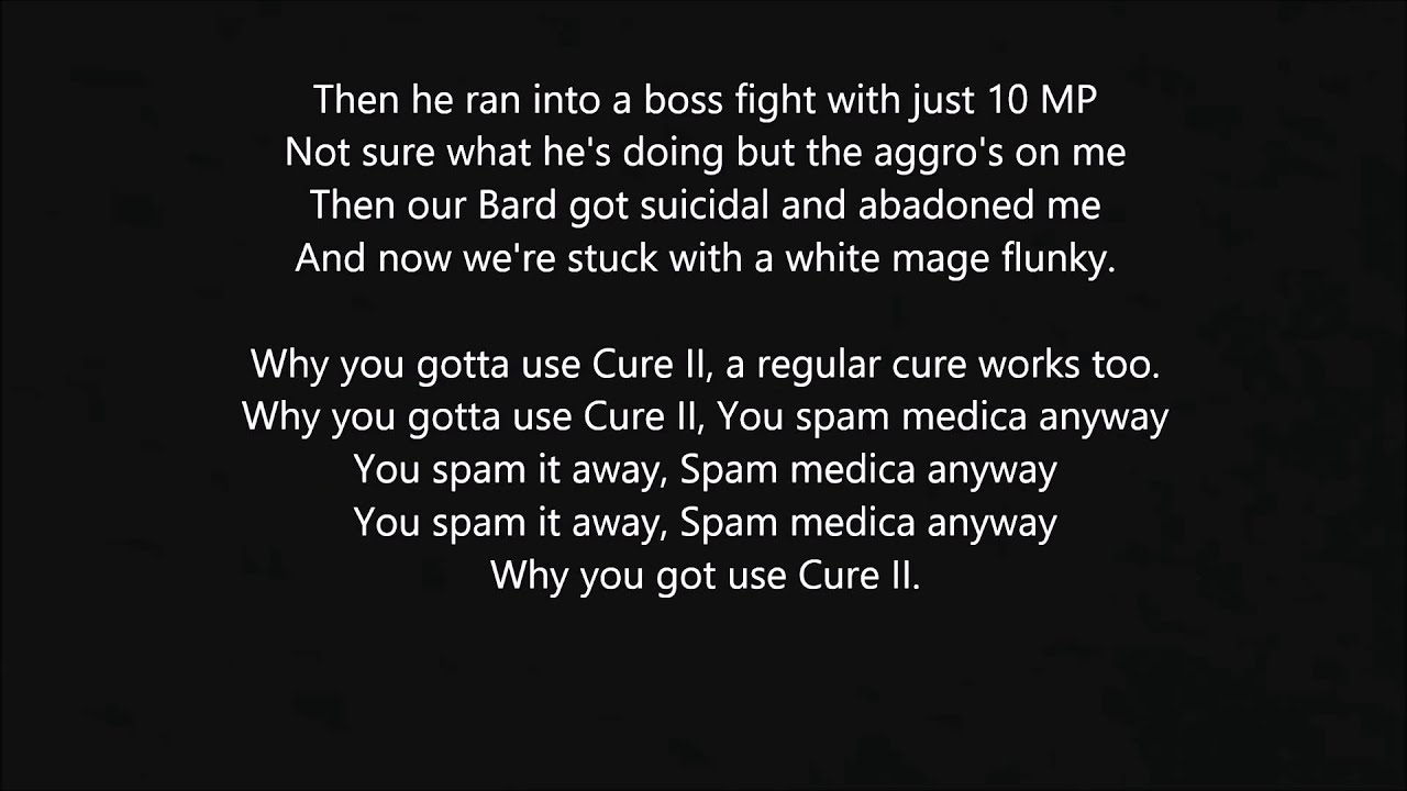 Cure II - FFXIV (Parody) Rude - Magic!