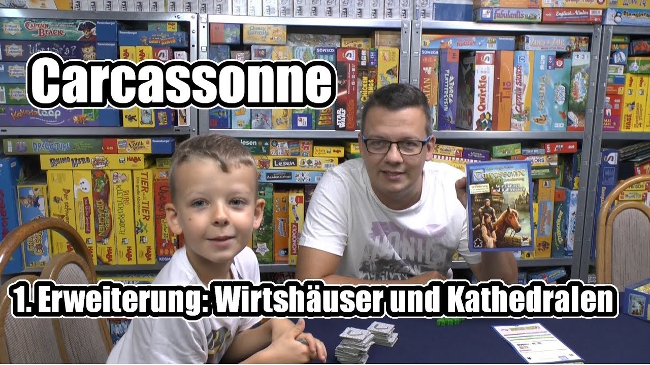 Carcassonne 1. Erweiterung Wirtshäuser und Kathedralen (Hans im Glück) - ab 7 Jahre - Teil 2