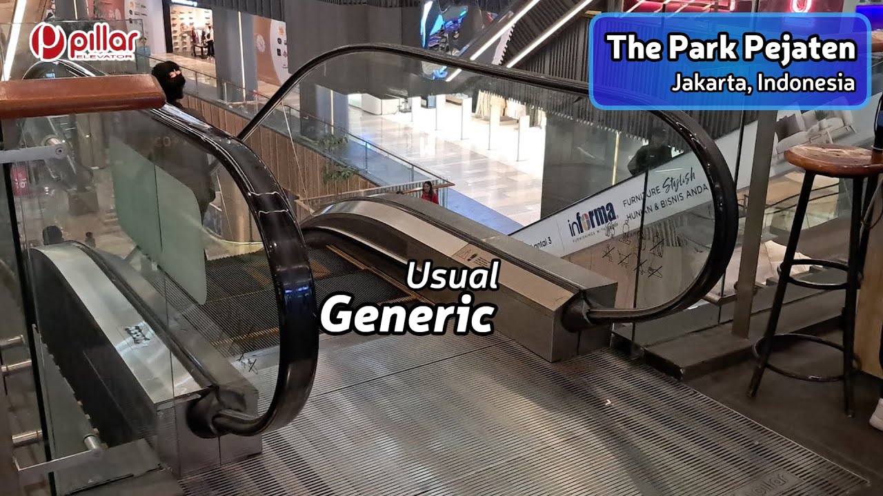 Pillar Escalators - The Park Pejaten, Jakarta, ID