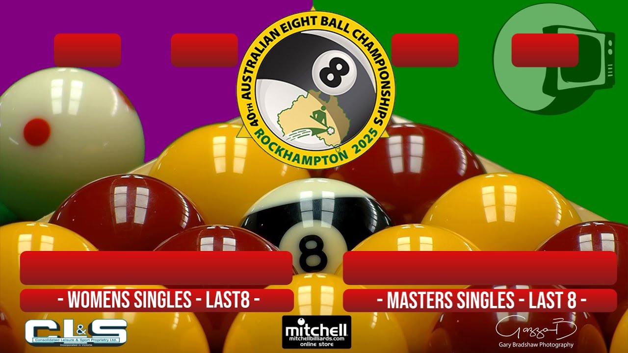 Masters & Womens Singles - Last 8  - AEBF Nationals 2025