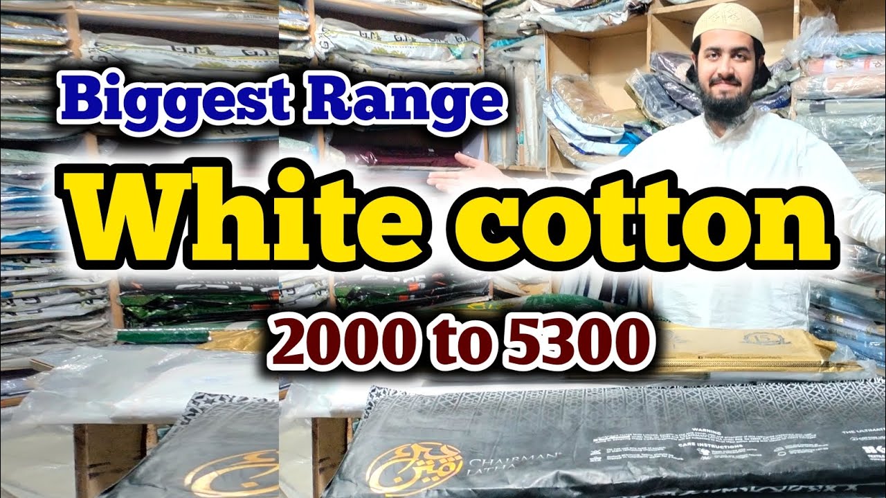 Special Sale Offer!! Biggest Range White Cotton | 2000-5300 | Karachi Cloth | Cash On Delivery 