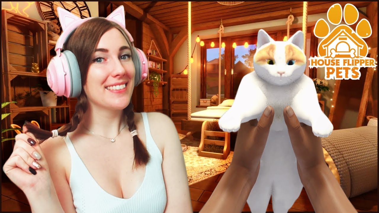 😻 CICÁM és KUTYÁM lett?! 🐶😱 House Flipper PETS DLC 🏡