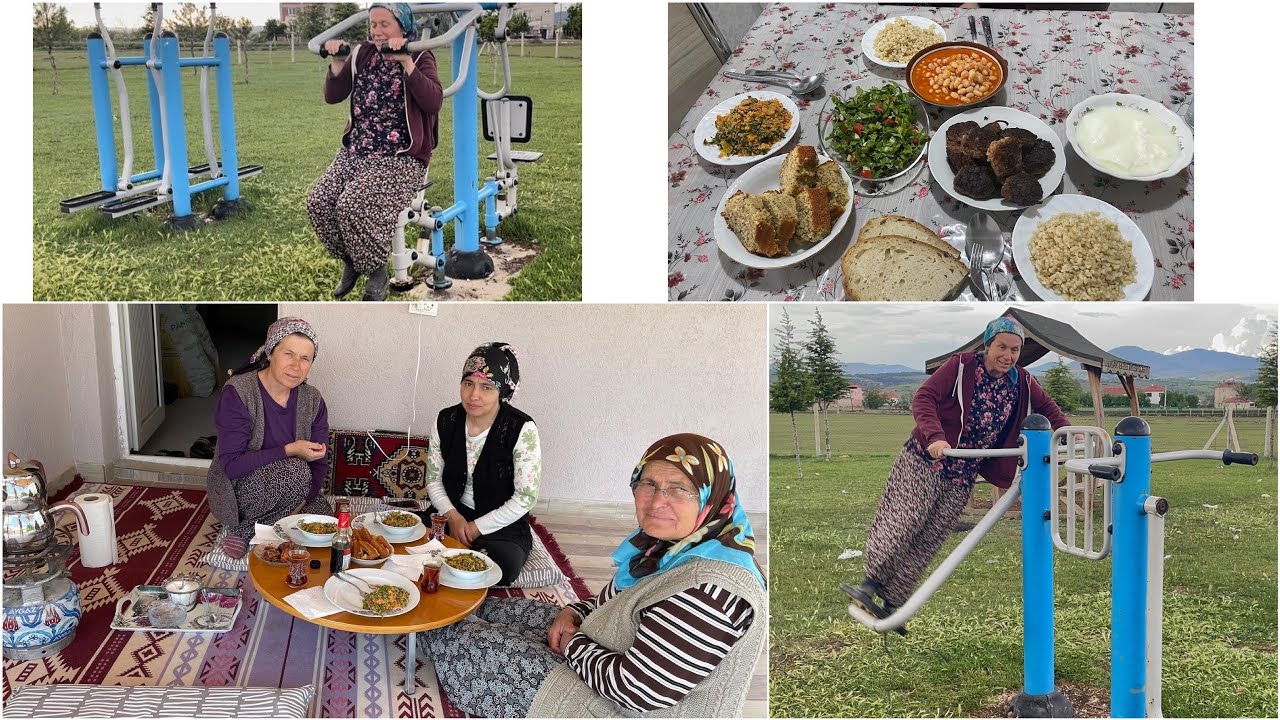 TERAS SEFAMIZ😊KISIR VE KEK YAPTIM💯 AKŞAM SPORUM😂