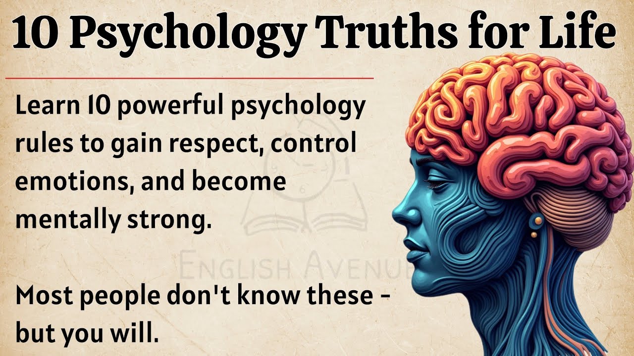 10 Psychology Lessons For Life || Graded Reader || Improve Your English Fluency ✅️