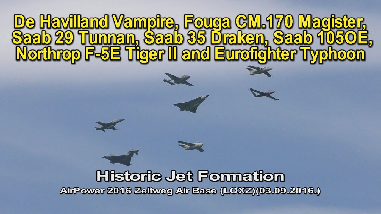 Historic Jet Formation-Zeltweg Air Base (LOXZ)(03.09.2016.) AirPower2016