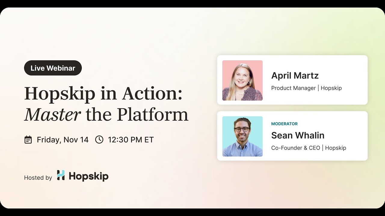 Webinar | Hopskip in Action | Planners | Nov 14