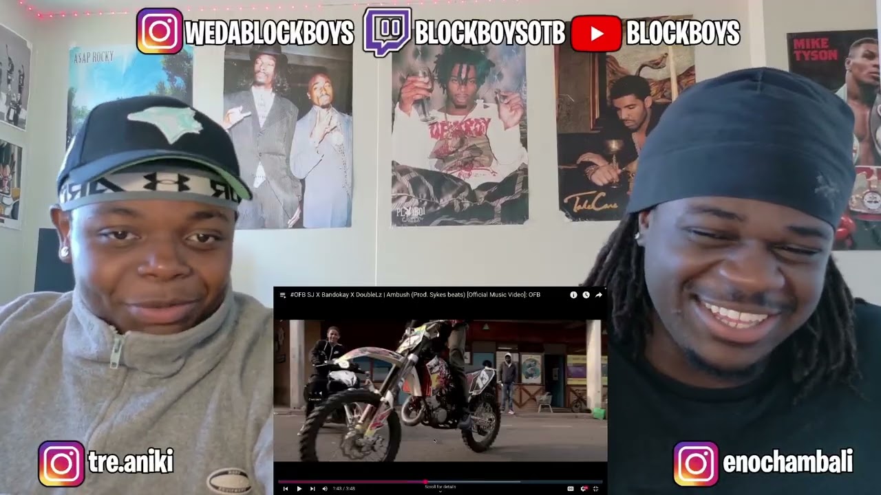 #OFB SJ X Bandokay X DoubleLz | Ambush (Prod. Sykes beats) [Official Music Video]: OFB - REACTION