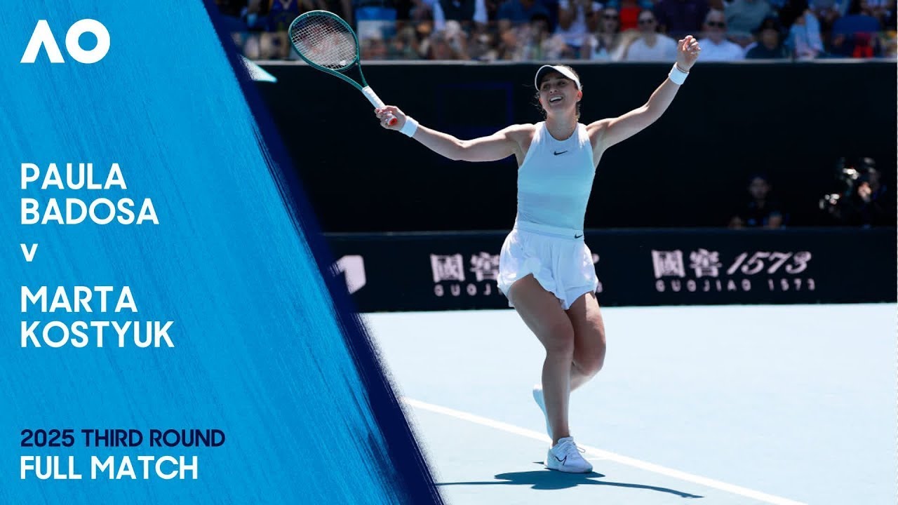 Paula Badosa v Marta Kostyuk Full Match | Australian Open 2025 Third Round