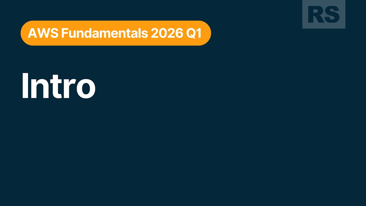 AWS Fundamentals Course · Intro webinar
