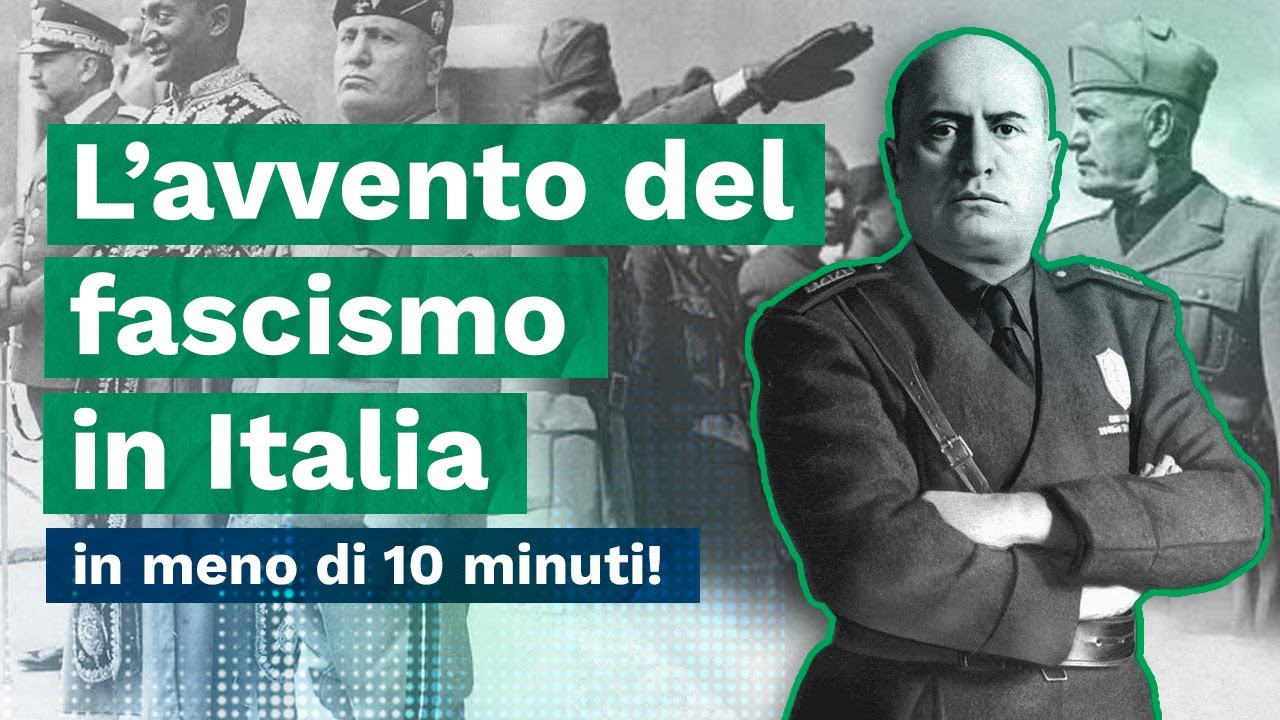 L'AVVENTO DEL FASCISMO in ITALIA in meno di 10 MINUTI per la MATURITÀ