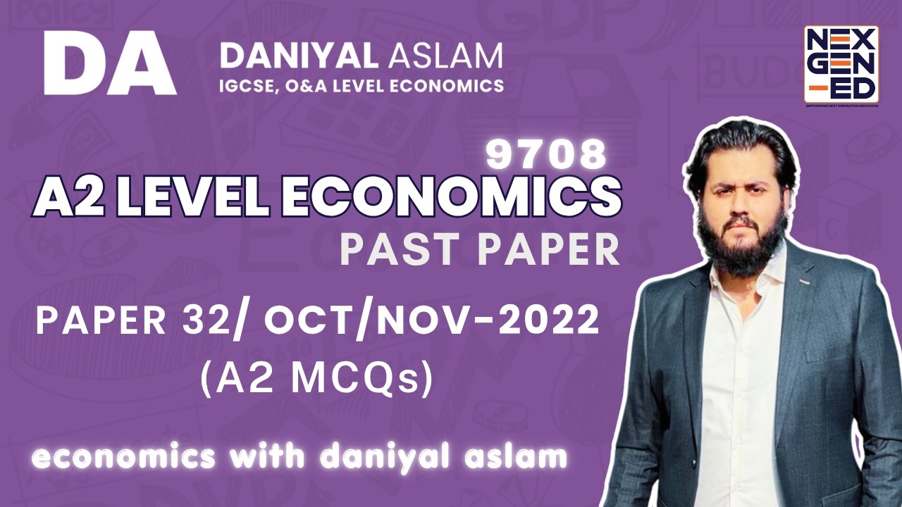 A2 Economics 9708 Oct/Nov 2022 (P32) Paper 3 (MCQs) Variant 2