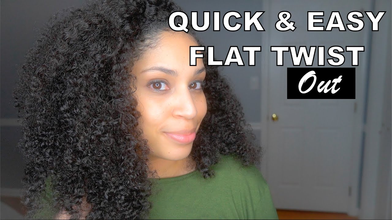 QUICK & EASY FLAT TWIST OUT - HOW TO TURN YOUR FLAT TWIST INTO A TWIST OUT - NaturalsBest