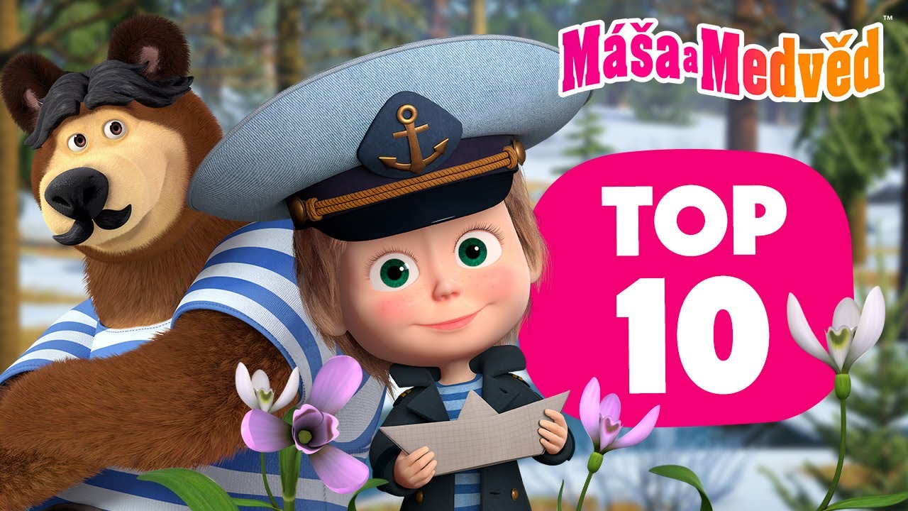 Máša a Medvěd 🐻👧 Top 10 jarních epizod 💐⛵️ Kolekce epizod 🎬