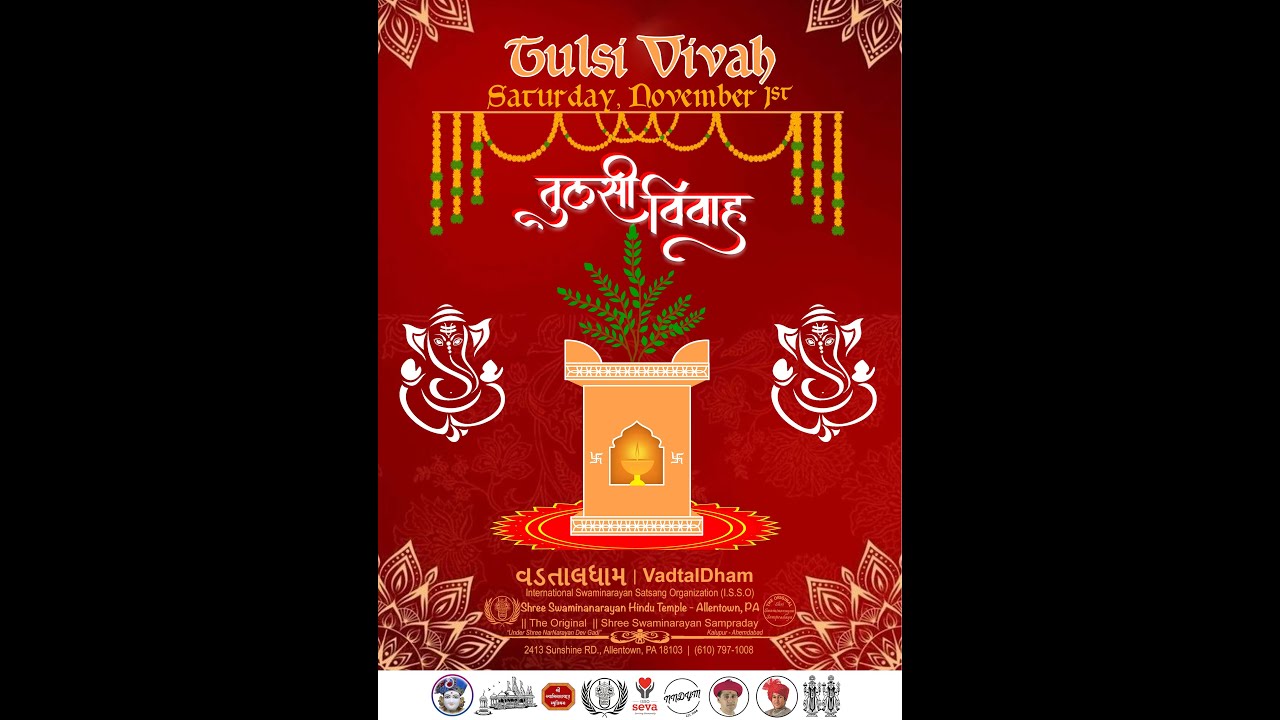 Shree Swaminarayan Hindu Temple ISSO Allentown PA (Tulsi Vivah) 2025 Day 2